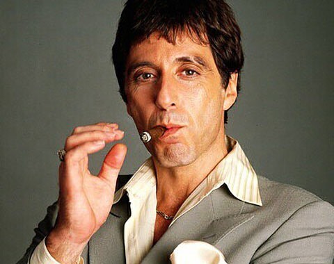 Bom dia amigos. Na foto Al Pacino no papel do cubano Tony Montana do c