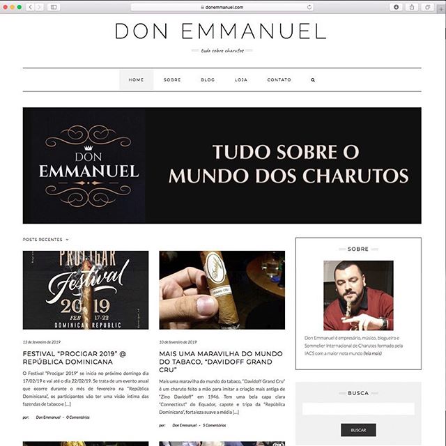 Está no ar meu site oficial – www.DonEmmanuel.com
