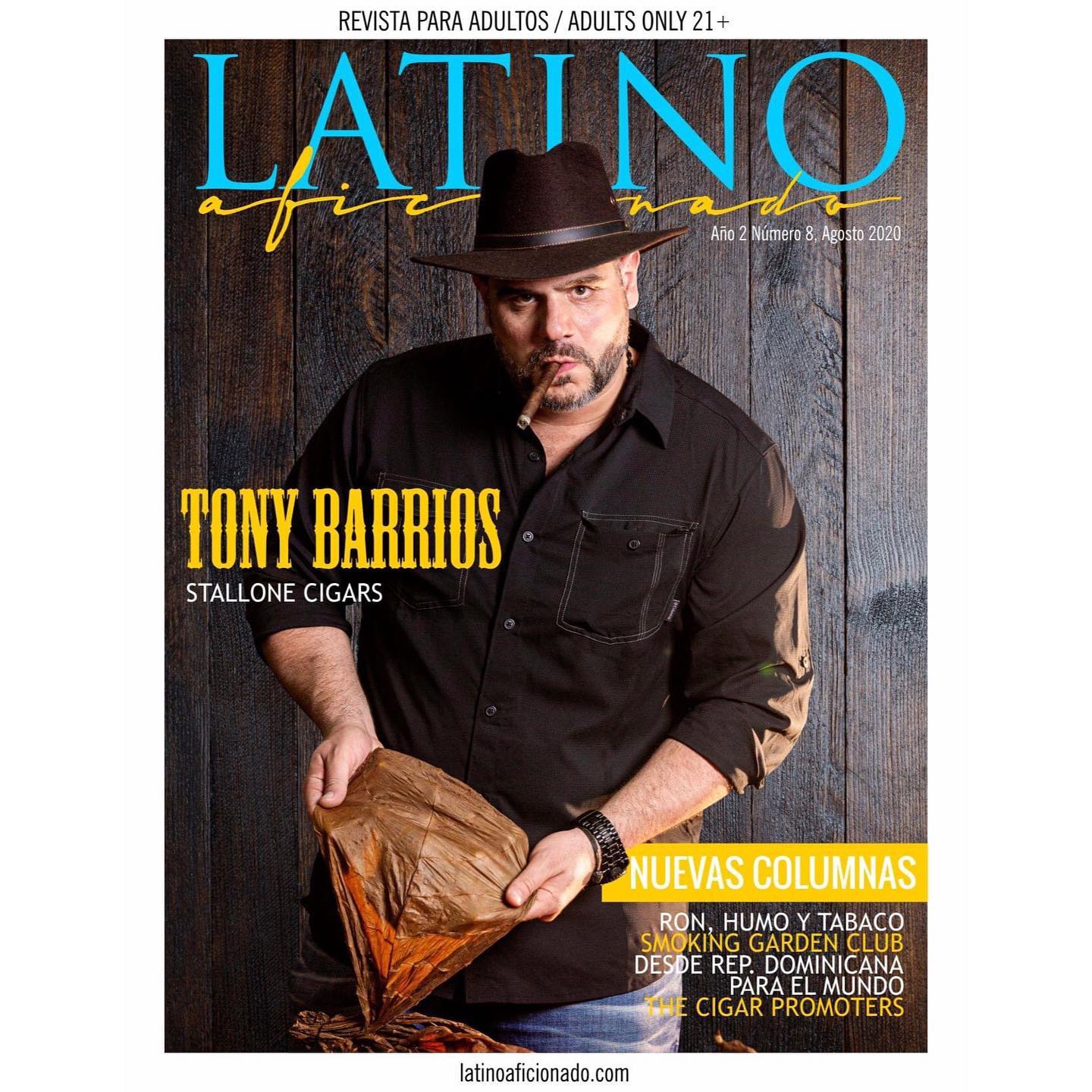 Acabou de sair a nova edição da revista “Latino Aficionado”, e desta vez, traz na capa Tony Barrios, da Stallone Cigars