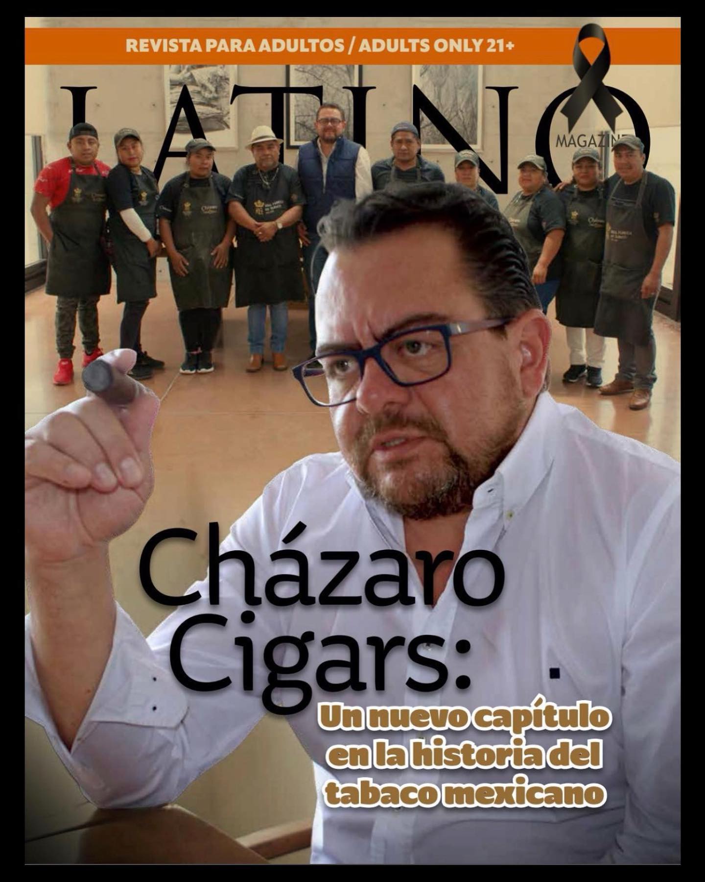 Acabou de sair a nova edição da revista “Latino Aficionado”, e desta vez, traz na capa Ruy Cházar, CEO da Cházaro Cigars