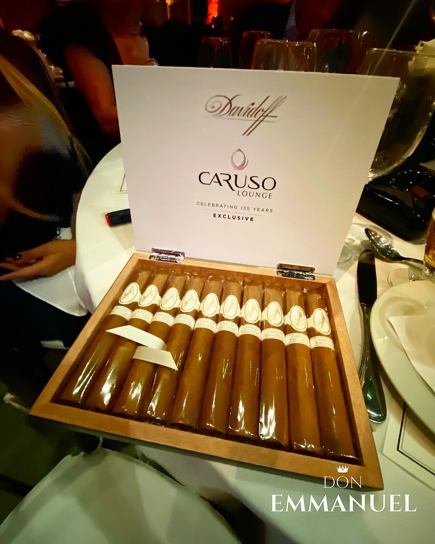 Lan amento Davidoff Exclusive Caruso Lounge Don Emmanuel